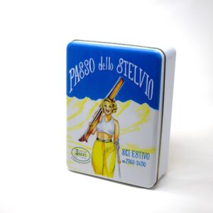 Cofanetto Borminelli Passo Stelvio sciatrice